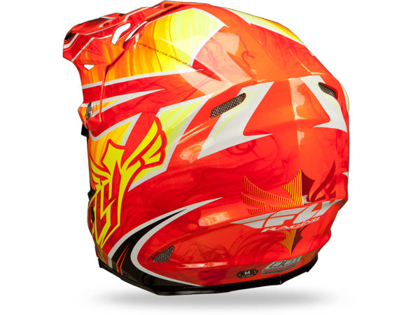 Fly Racing 2013/2014 F2 Carbon Acetylene Helmet-Flo Orange - 2