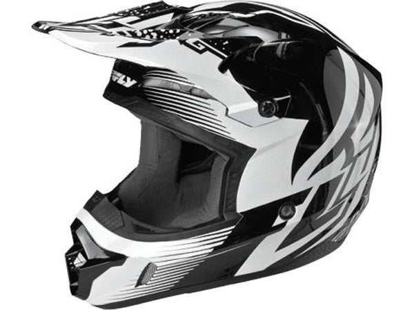 Fly Racing 2013/2014 Kinetic Inversion Helmet-Black/White - 1