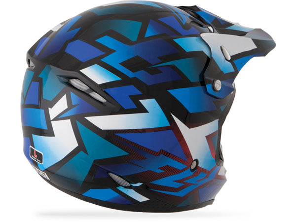 Fly Racing 2014 Kinetic Block Helmet-Blue/Black - 2