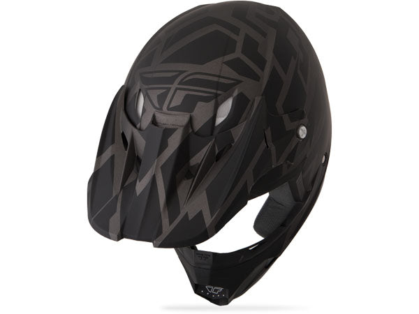 Fly Racing 2014 Kinetic Block Helmet-Matte Black - 3
