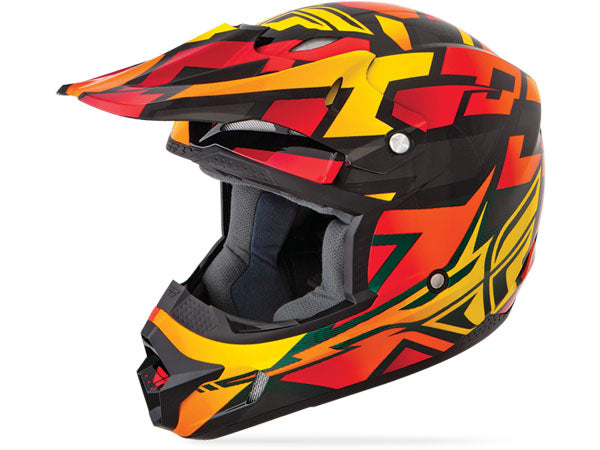 Fly Racing 2014 Kinetic Block Helmet-Orange/Black - 1