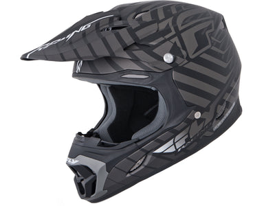 Fly Racing 2013/2014 Three.4 Helmet-Flat Black/Charcoal