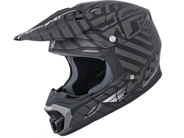 Fly Racing 2013/2014 Three.4 Helmet-Flat Black/Charcoal - 1
