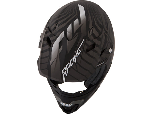 Fly Racing 2013/2014 Three.4 Helmet-Flat Black/Charcoal - 2