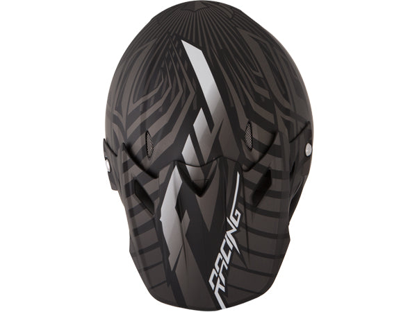 Fly Racing 2013/2014 Three.4 Helmet-Flat Black/Charcoal - 3