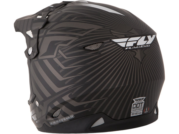 Fly Racing 2013/2014 Three.4 Helmet-Flat Black/Charcoal - 4