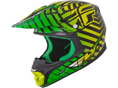 Fly Racing 2013/2014 Three.4 Helmet-Green/Lime