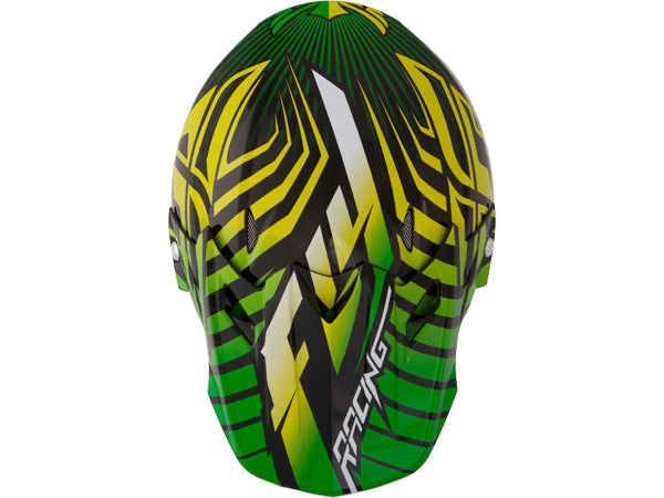 Fly Racing 2013/2014 Three.4 Helmet-Green/Lime - 3