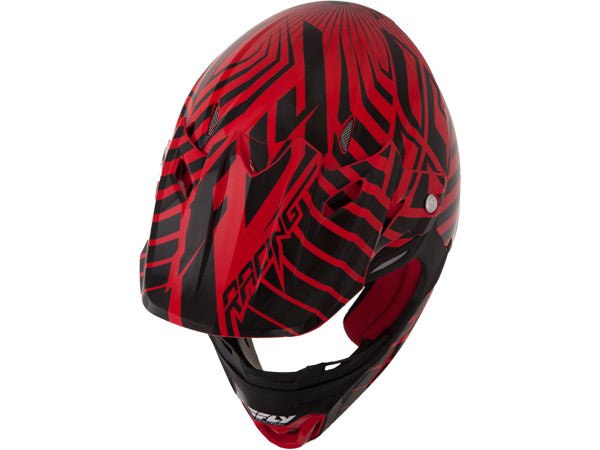 Fly Racing 2013/2014 Three.4 Helmet-Red/Black - 2