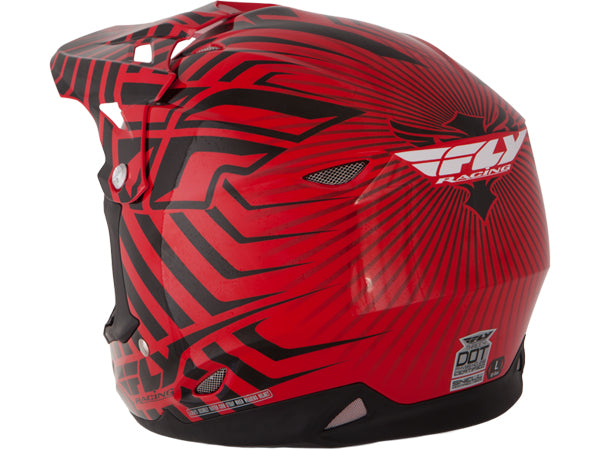 Fly Racing 2013/2014 Three.4 Helmet-Red/Black - 4