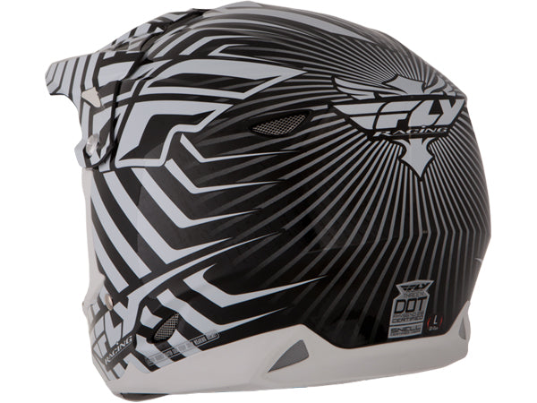 Fly Racing 2013/2014 Three.4 Helmet-White/Black - 4