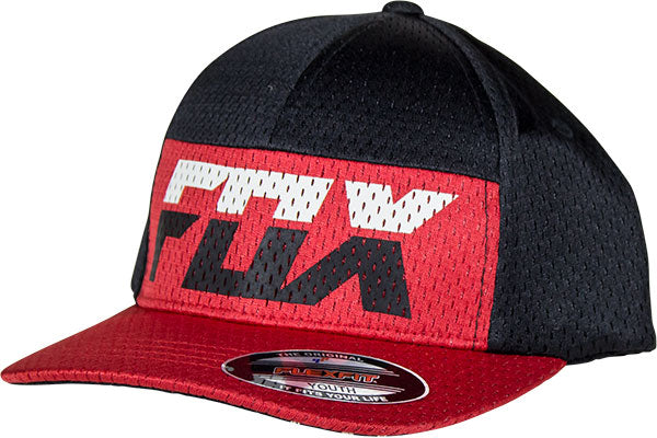 Fox Rize Flexfit Hat-Youth-Red - 1