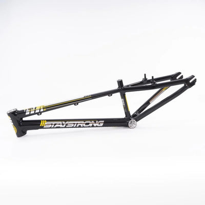 Stay Strong For Life V4 Alloy BMX Race Frame-Black/Silver V-Brake version