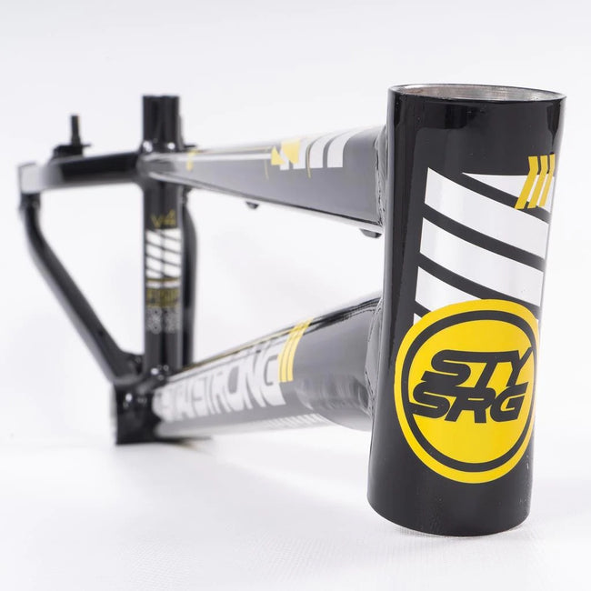 Stay Strong For Life V4 Alloy BMX Race Frame-Black/Silver V-Brake version - 2