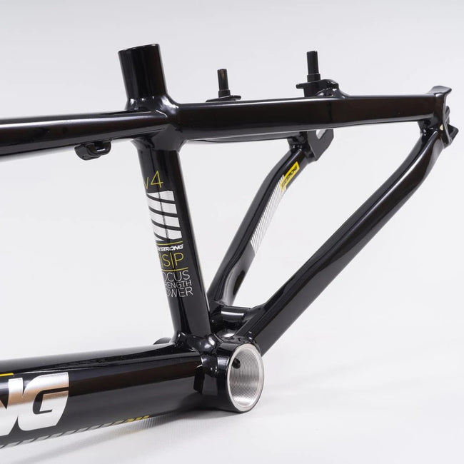 Stay Strong For Life V4 Alloy BMX Race Frame-Black/Silver V-Brake version - 3