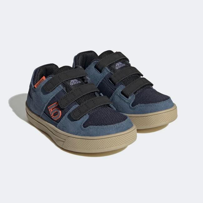 Adidas Five Ten Freerider Kids Flat Pedal Shoes-Legend Ink/Wonder Steel/Impact Orange - 2