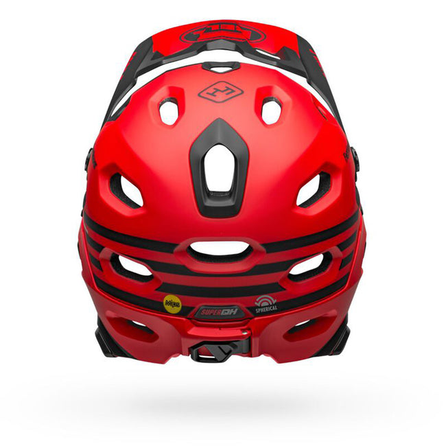 Bell Super DH Spherical BMX Race Helmet-Fasthouse Matte Red/Black - 4