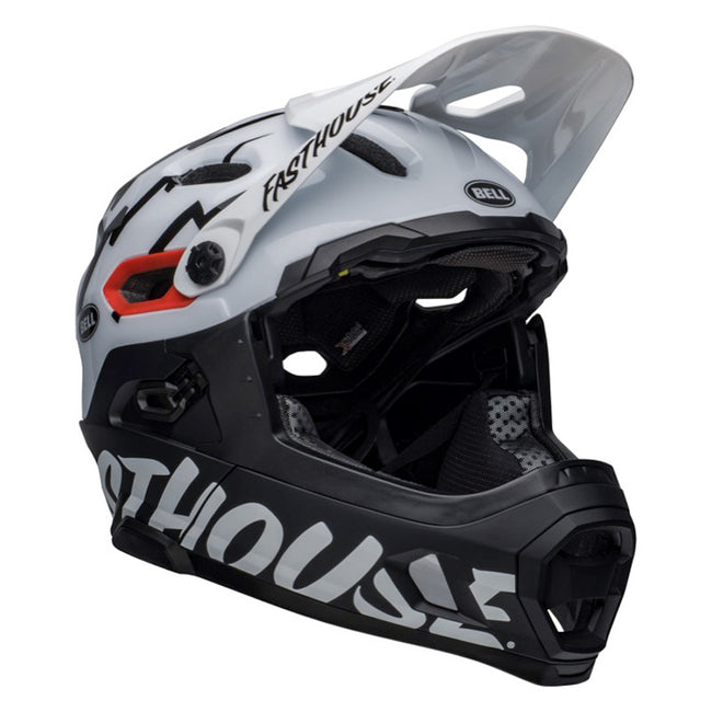 Bell Super DH Spherical BMX Race Helmet-Matte/Gloss Black/White - 1
