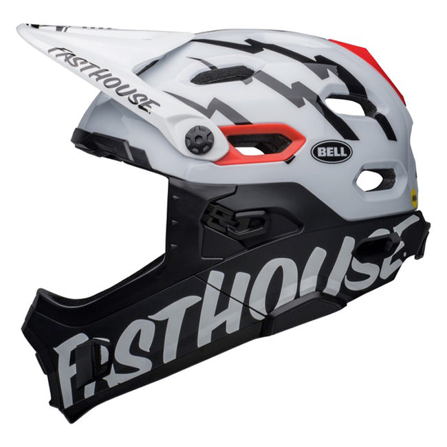 Bell Super DH Spherical BMX Race Helmet-Matte/Gloss Black/White - 2