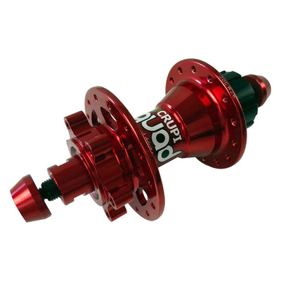 Crupi Quad Mini/Expert Rear Disc Brake BMX Hub-Red-28H
