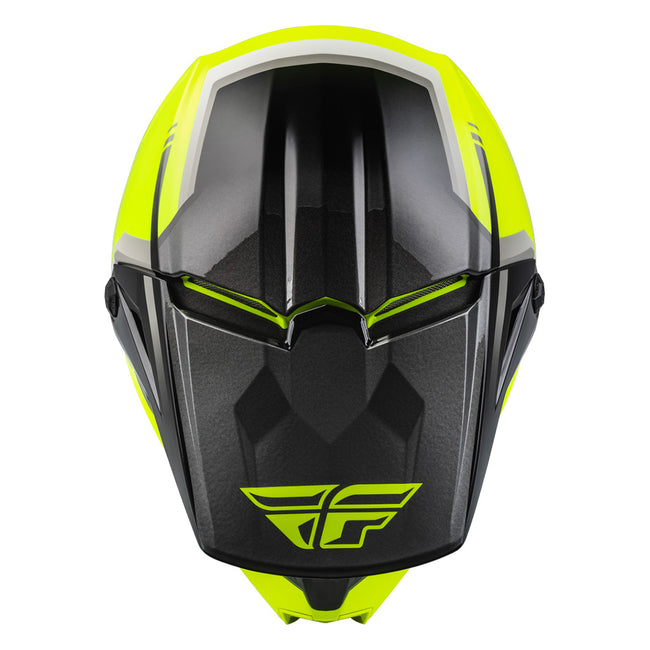 Fly Racing Kinetic Vision BMX Race Helmet-Hi-Vis/Black - 4