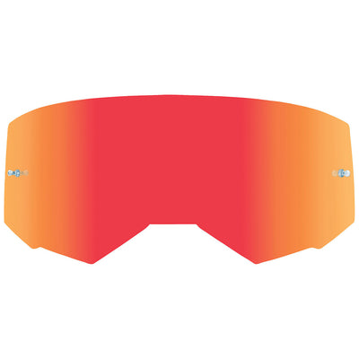 Fly Racing 2022 Replacement Lens W/Post Goggles-Red Mirror/Clear