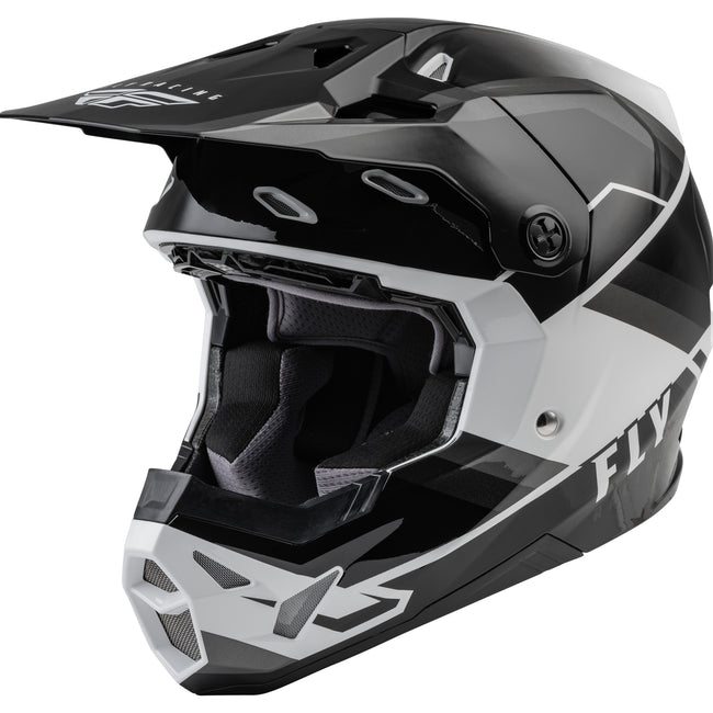 Fly Racing 2022 Formula CP Rush BMX Race Helmet-Black/White - 1