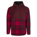 Fly Racing 2022 Half Zip Pullover Hoodie-Red Plaid - 1