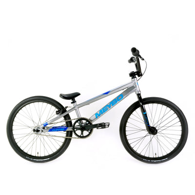 Meybo Clipper Expert BMX Race Bike-Grey/Blue/Cyan