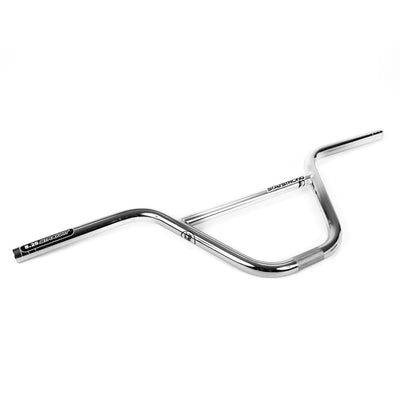 Stay Strong Chevron Straight Chromoly BMX Race Handlebars-Chrome