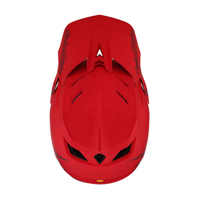 Troy Lee Designs D4 Composite BMX Race Helmet-Stealth Red - 8
