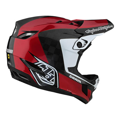 Troy Lee Designs D4 Carbon MIPS Corsa Sram BMX Race Helmet-Red
