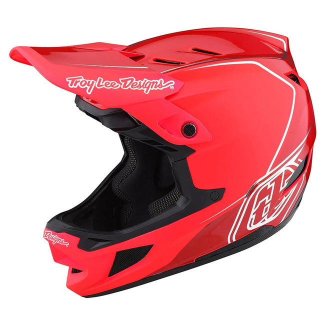 Troy Lee Designs D4 MIPS BMX Race Helmet-Shadow Glo Red - 1