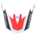 Troy Lee Designs D4 MIPS Team SRAM BMX Race Helmet-White/Glo Red - 6