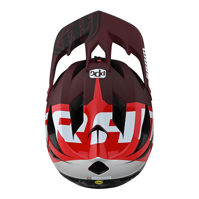Troy Lee Designs Stage MIPS Nova BMX Race Helmet-Burgundy - 3