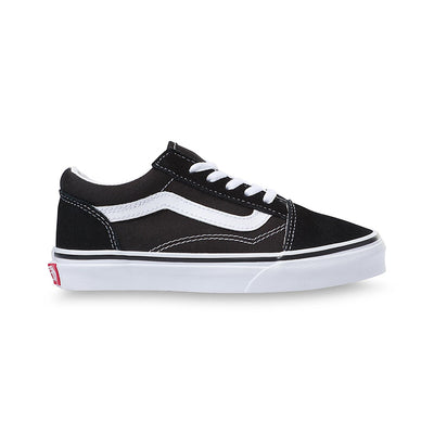 Vans Old Skool Kids Shoes-Black/True White