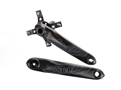 GT Chromoly Race 2-Piece Crankset-Black