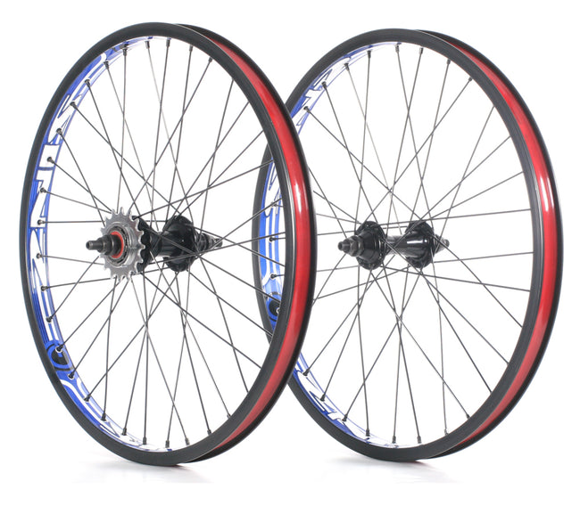 Sinz Pro BMX Race Wheelset-20x1.75&quot;-Blue - 1