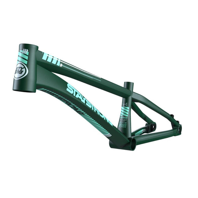 Stay Strong For Life V4 Alloy BMX Race Frame-Green V-brake version - 4