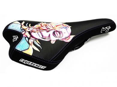Supercross Courtney Skull Railed Seat-Black