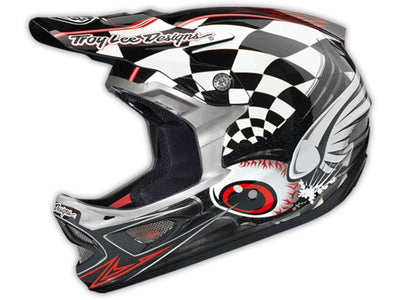 Troy Lee 2014 D3 Finish Line Composite Helmet-Black